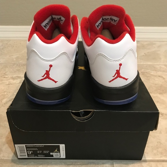 Jordan 5 Retro Low Golf - Fire Red (Silver Tongue) main image 5